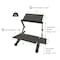 Uncaged Ergonomics Workez Standing Desk Ergonomic Sit Stand Up Converter Riser For Laptop WESDB - alternate 7